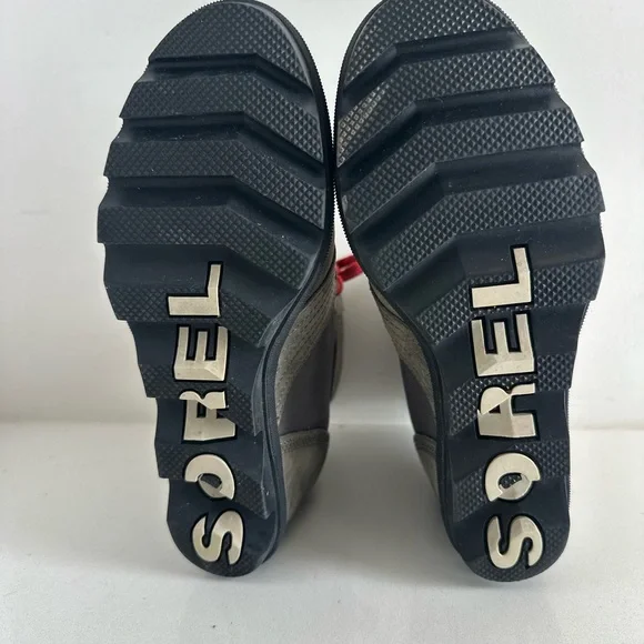 Sorel Lexie Boots Women's Size 8 Wedge Ankle Lace Up Boots Gray - Picture 7 of 8